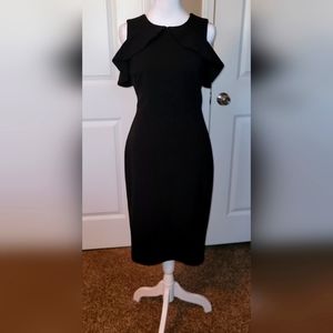 Black Calvin Klein Cold Shoulder Dress, Size 2